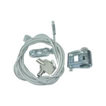 Trava Teletronic K LCD Preta 1,5m com Chave de Segurança para Notebook e Monitor