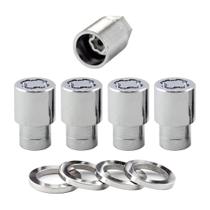Travas antifurto de roda McGard 21122 cromadas, rosca 7/16"-20, kit com 4