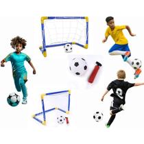 Trave de Futebol Brinquedo Infantil Azul com Bola e Bomba de Ar Esporte Criança Diversão e Jogo Trave de Futebol Brinquedo Infantil Azul com Bola e Bomba de Ar Esporte Criança Diversão e Jogo