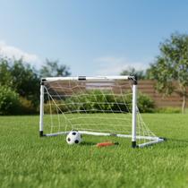 Trave Futebol Chute a Gol Infantil Com Bola e Bomba de Ar