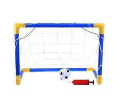 Trave Futebol Infantil Jogo Esporte Com Mini Bola 76cmx47cm - DM Toys