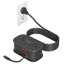 Travel Power Strip BEVA BV4U2S-C 2 tomadas 3 portas USB