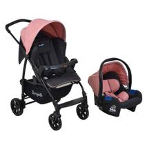 Travel System Burigotto Carrinho De Bebê Com Bebê Conforto Ecco + Touring X Rosa U Travel System Burigotto Carrinho De Bebê Com Bebê Conforto Ecco + Touring X Rosa U