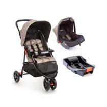 Travel System Delta Trio Pro Voyage - Bege Grid