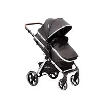 Travel system kansas com base - silver/black - premium baby