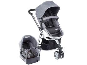 Travel System Mobi Grey Denim Silver Safety 1St