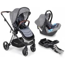 Travel System Polux Premium Baby Cor: Cinza Chrome Travel System Polux Premium Baby Cor: Cinza Chrome