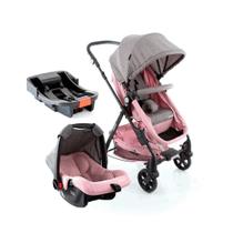 Travel system poppy 3.0 trio - rosa mescla - cosco