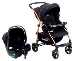 Travel System Rio 22-Preto Cobre Burigotto
