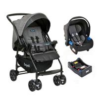 Travel System Rio K Mescla Bebê c/ Conforto e Base Burigotto