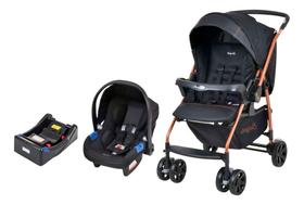 Travel system rio k-preto cobre + base burigotto