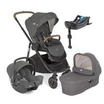 Travel System Versatrax Cicle Trio Cinza Shellgray com I-Base Isofix I-Snug - Joie