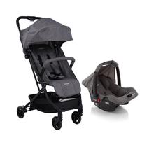 Travel System Voyage Duo Pro Carrinho de Bebê Yupi 0 a 15 Kg com Bebê Conforto Beta Mescla Dorel