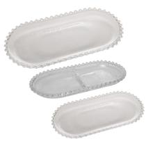 Travessa 30cm + 2 Travessas 24cm Com Divisória & Sem Petisco Travessa 30cm + 2 Travessas 24cm Com Divisória & Sem Petisco