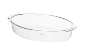 Travessa Acrilica Oval Med 21x32Cm Transp Travessa Acrilica Oval Med 21x32Cm Transp