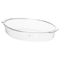 Travessa acrilica oval peq. 19x28cm - transparente tasil Travessa acrilica oval peq. 19x28cm - transparente tasil