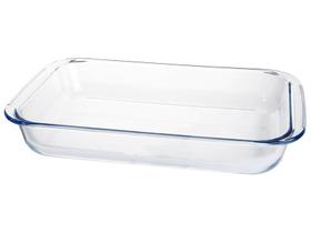 Travessa Assadeira de Vidro Borossilicato Retangular Forno Servir 2,2l Travessa Assadeira de Vidro Borossilicato Retangular Forno Servir 2,2l