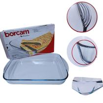 Travessa Assadeira Retangular Vidro Forma Lasanheira