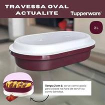 Travessa atualite oval 2 litros Tupperware Travessa atualite oval 2 litros Tupperware