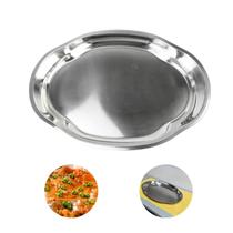 Travessa Baixela Oval Aço Inox Reforçado Funda 45cm