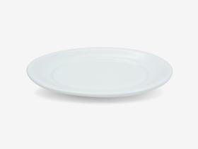 Travessa Bandeja Rasa 26cm Porcelana Branca