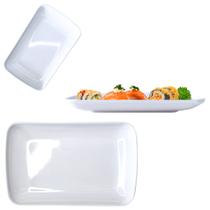 Travessa Bandeja Retangular Melamina Servir Buffet 22cm