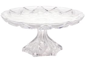 Travessa Bolo Boleira Cristal Transparente Diamond 30,5x14,5cm Travessa Bolo Boleira Cristal Transparente Diamond 30,5x14,5cm