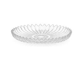 Travessa Centro de Mesa Decorativa de Vidro Brasilia 29cm