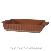 Travessa Cerâmica Terracota 27X14Cm - Florarte