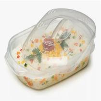 Travessa Cozimento À Vapor Microondas 1,5 L Arroz Legumes Travessa Cozimento À Vapor Microondas 1,5 L Arroz Legumes