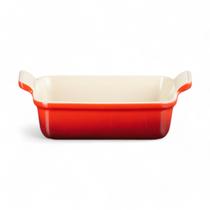 Travessa de Cerâmica Le Creuset Heritage Retangular 19cm Vermelha Travessa de Cerâmica Le Creuset Heritage Retangular 19cm Vermelha