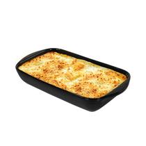 Travessa De Cerâmica Preta 1,6 Litros Para Assar Bolo Carne Lasanha 17x30cm Retangular Travessa De Cerâmica Preta 1,6 Litros Para Assar Bolo Carne Lasanha 17x30cm Retangular