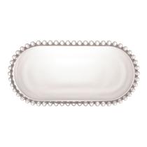 Travessa De Cristal Pearl Wolff Oval Pequena