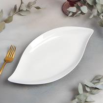 Travessa De Melamina Funda Folha 50cm Prato Servir Brilhante Travessa De Melamina Funda Folha 50cm Prato Servir Brilhante
