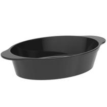Travessa de Plástico Oval 550ml Saladeira Tigela Preta Coza Uno Servir Petiscos Porções Travessa de Plástico Oval 550ml Saladeira Tigela Preta Coza Uno Servir Petiscos Porções