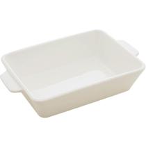 Travessa de Porcelana com Alça Branca 750ml Refratário Lyor Basic Pequeno Servir Mesa Posta Travessa de Porcelana com Alça Branca 750ml Refratário Lyor Basic Pequeno Servir Mesa Posta