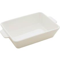 Travessa de Porcelana com Alça Branca 750ml Refratário Lyor Basic Pequeno Servir Mesa Posta Travessa de Porcelana com Alça Branca 750ml Refratário Lyor Basic Pequeno Servir Mesa Posta