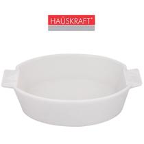 Travessa De Porcelana Oval Refrataria Hauskraft 350Ml