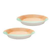 Travessa de Porcelana Pintada Mao Tigela Oval Pequena 2un