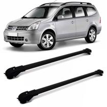 Travessa De Teto Nissan Livina 2006 A 2017 Aluminio Slim Preto