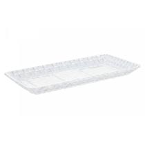 Travessa de Vidro Cristal Para Bolo Sobremesa Tress 25cm Lyor