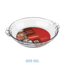 Travessa de Vidro Forma Filetada 600ml Doces Torta Marinex