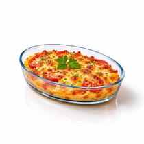 Travessa de Vidro Temperado Oval Borossilicato 700ml Ecos Travessa de Vidro Temperado Oval Borossilicato 700ml Ecos