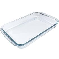 Travessa de Vidro Temperado Retangular Borossilicato 3L
