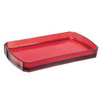 Travessa De Vidro Vermelha Multiuso Wincy Natal 24x13cm Travessa De Vidro Vermelha Multiuso Wincy Natal 24x13cm