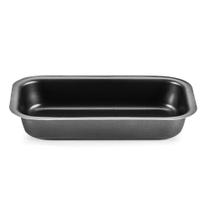 Travessa Forma de Pão 1 Litro N02 Alumínio, Antiaderente Grafite Cozinha MTA - 369