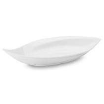 Travessa Funda Folha Haus em Melamina 46x25,5 cm Branca Travessa Funda Folha Haus em Melamina 46x25,5 cm Branca