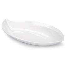 Travessa Funda Folha Haus em Melamina 59x32,5 cm Branca Travessa Funda Folha Haus em Melamina 59x32,5 cm Branca