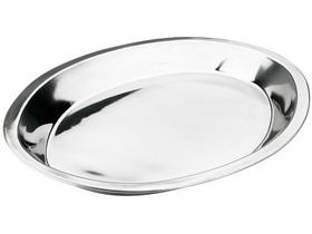Travessa Funda Oval p/ Servir Aco Inox Tradicional 35cm 1,4L - Hauskraft Travessa Funda Oval p/ Servir Aco Inox Tradicional 35cm 1,4L - Hauskraft