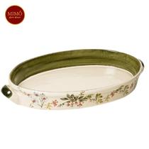 Travessa grande c/ alça gardênia - feito à mão - luiz salvador